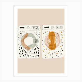 Coffee And Washing Machine Art Print