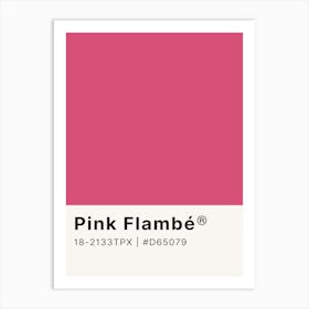 Pink Flambe Art Print