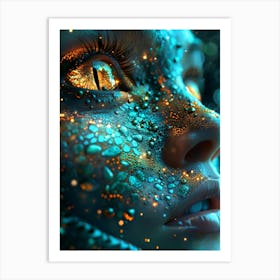 The eye of the dragon child Art Print