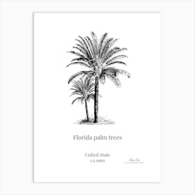 Florida Palm Trees 9 Art Print