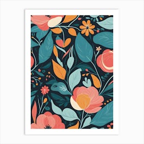 Floral Pattern 32 Art Print