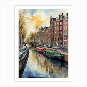 Amsterdam Canal 4 Art Print