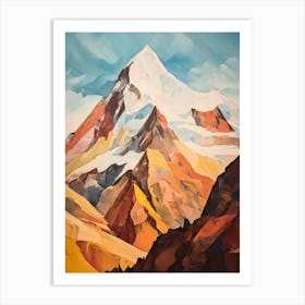 Kangchenjunga Nepal India 1 Mountain Painting Art Print