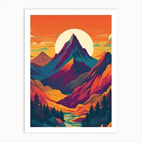 Mountain Landscape Art Art Print