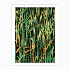 Bamboo Field 1 Art Print