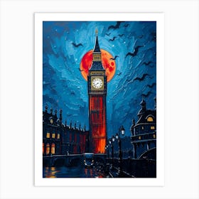 Big Ben At Night 3 Art Print