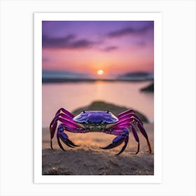 Purple Crab 1 Art Print