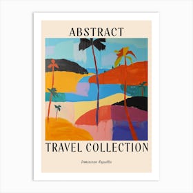 Abstract Travel Collection Poster Dominican Republic 2 Art Print