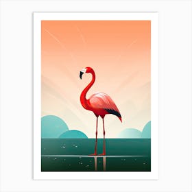 Timeless Flamingo Serenade Art Print