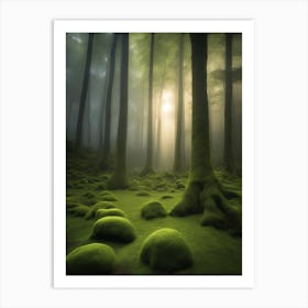 Mossy Forest Art Print