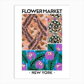 Flower Market New York Eugene Seguy Vintage Botanical Art Print