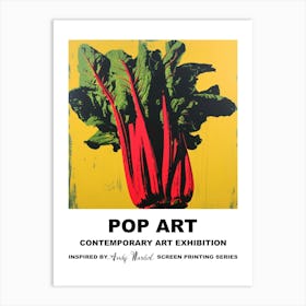 Poster Rhubarb Pop Art 3 Art Print