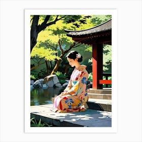 Japanese Girl 2 Art Print