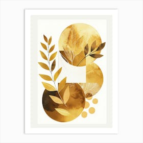 Golden Leaves 47 Art Print