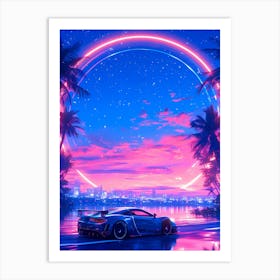 Vibrant Drive Art Print