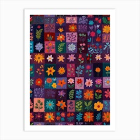 Patchwork Quilt Art Print