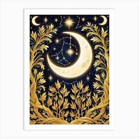 Golden Crescent Art Print