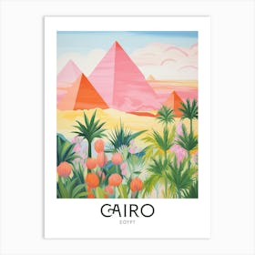 Cairo, Egypt Maximalist Travel Poster Vibrant Colour Art Print