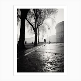 Rome, Black And White Analogue Photograph 3 Art Print