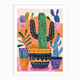 Cactus Print 9 Art Print