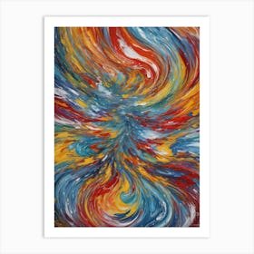 Abstract Swirl Painting Art Print