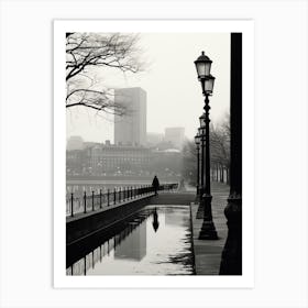 Boston, Black And White Analogue Photograph 2 Art Print