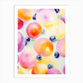 Blueberry 3 Painting Fruit Art Print