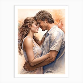 Love'S First Kiss Art Print