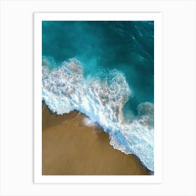 Aerial View Of A Beach 74 Art Print