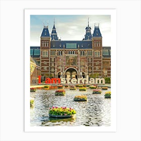 Floating Tulips At Rijksmuseum Art Print