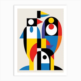 Penguin Abstract Minimalist 4 Art Print