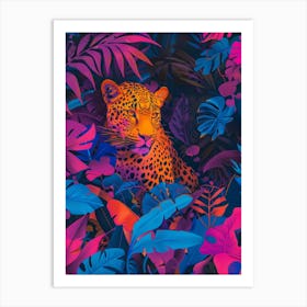 Leopard In The Jungle 47 Art Print