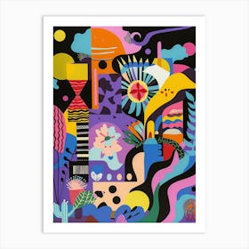 Colorful Abstract Painting Art Print