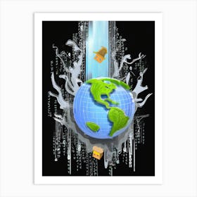 The world is falling Art Print