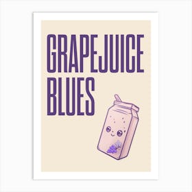 Harry Styles Grapejuice Blues Cartoon Art Print