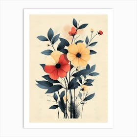 Flowers In A Vase 155 Art Print