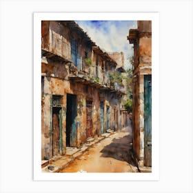 Old Havana Street Art Print