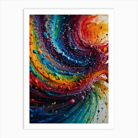 Rainbow Swirl 3 Art Print