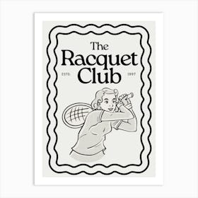 Racquet Club Art Print