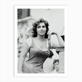 Gina Lollobrigida In The Law Movie On June 1958 Art Print