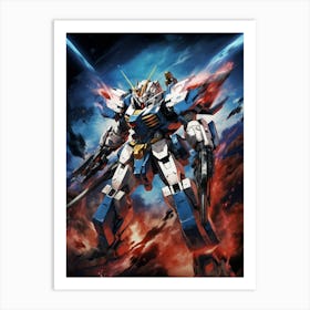 Gundam Robot 1 Art Print