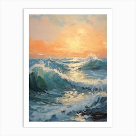 Sunset At Sea Art Print