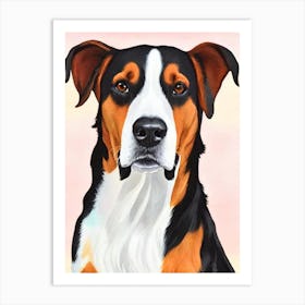 Treeing Walker Coonhound Watercolour Dog Art Print