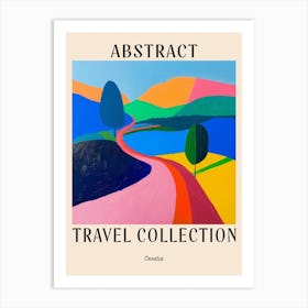 Abstract Travel Collection Poster Croatia 3 Art Print