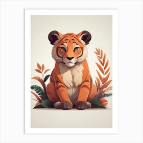 Cute Tiger Art Print