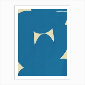 C Cut Out In Blue Art Print