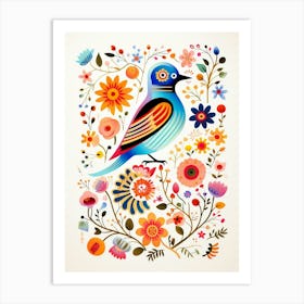 Scandinavian Bird Illustration Dunlin 1 Art Print