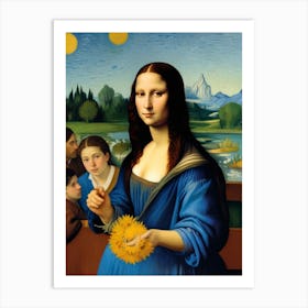 Mona Lisa and friends Art Print