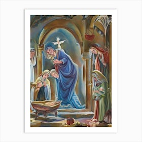 Nativity Scene 4 Art Print