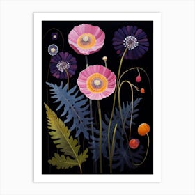 Scabiosa 2 Hilma Af Klint Inspired Flower Illustration Art Print